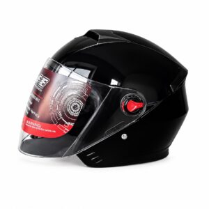 کلاه کاسکت بدون فک برند tsp مدل mb-31 مشکی براق