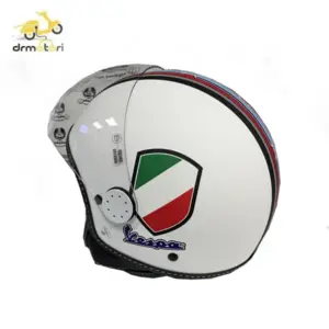 کلاه کاسکت وسپا سفید V Stripes