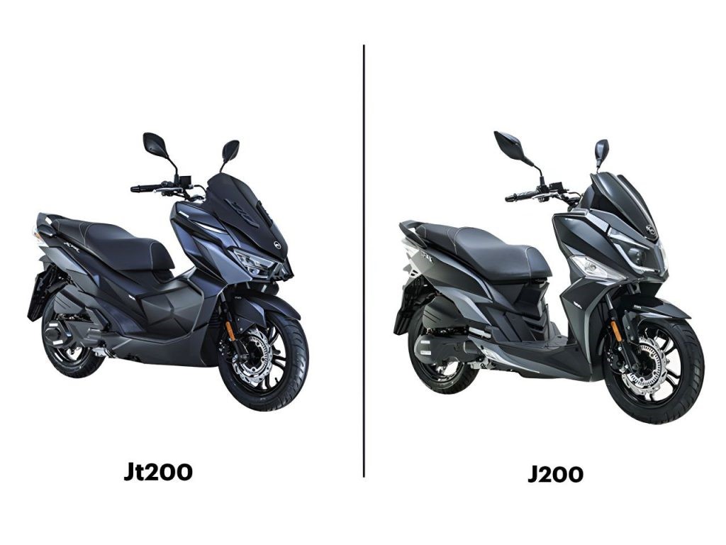 مقایسه موتورسیکلت J200 و JT200